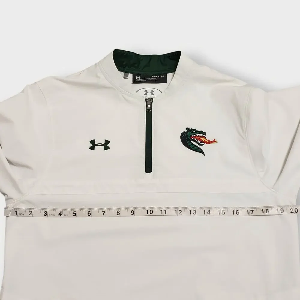 Under Armour Mens UAB Blazers White Pullover Windbreaker Sz‎ Small Collegiate